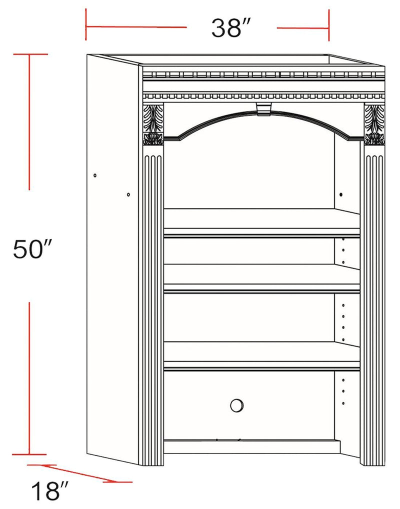Huntington - Library Desk (2 Piece) - Antique Vintage Pecan
