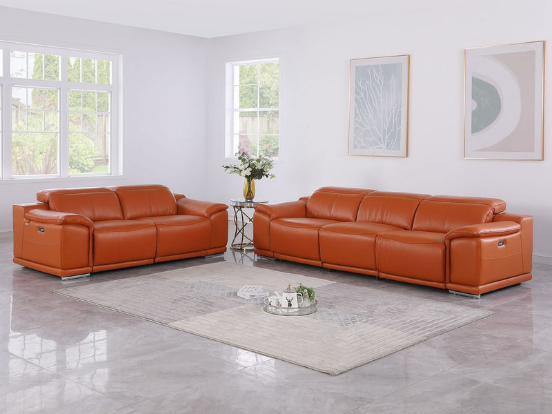 9762 - 5-Piece Modular Power Reclining Sofa And Loveseat Set With 5 Power Recliners In - R&R Furniture Gallery (Fountain Valley, CA)