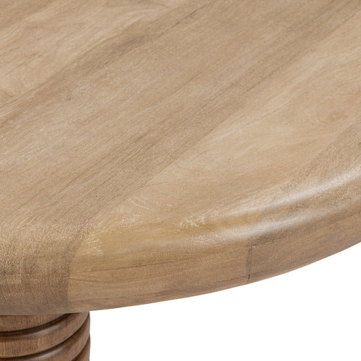 Ilaria - Reclaimed Wood Round Coffee Table - Sand Washed - R&R Furniture Gallery (Fountain Valley, CA)