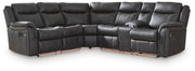 Sultan Meadow - 2-Piece Reclining Sectional - Carbon - R&R Furniture Gallery (Fountain Valley, CA)