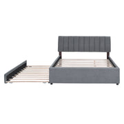 Upholstered Platform Bed With Trundle - R&R Furniture Gallery (Fountain Valley, CA)