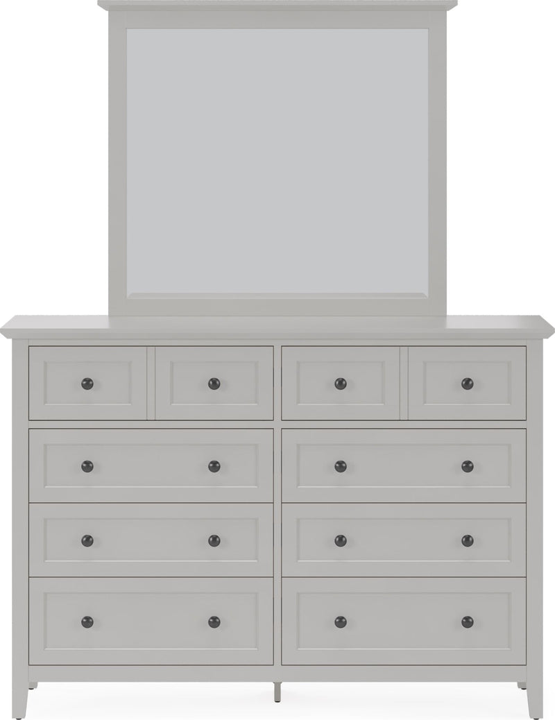 Grace Wall or Dresser Mirror in Elephant Grey