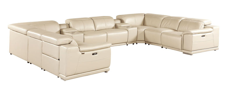 9762 - 10-Piece U Shaped Sectional Sofa With 4 Power Recliners