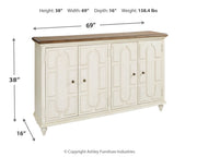 Roranville - Accent Cabinet - Antique White - R&R Furniture Gallery (Fountain Valley, CA)
