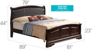 Panel Sleigh Bed Elegantly Crafted - R&R Furniture Gallery (Fountain Valley, CA)