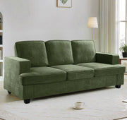 Modern Sofa, Comfortable 3 Seater Couch With Deep Seating, Loose Back Cushions, Wide Arms - R&R Furniture Gallery (Fountain Valley, CA)