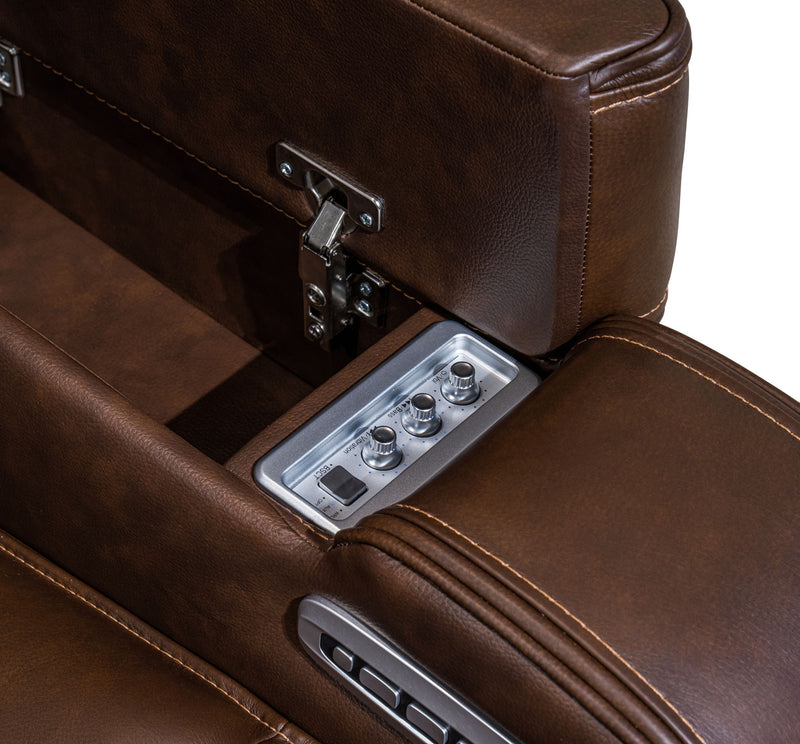 Knightington - Power Reclining Sofa With Audio Seating - R&R Furniture Gallery (Fountain Valley, CA)