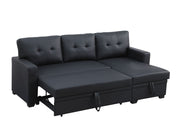 Upholstered Pull Out Sectional Sofa With Chaise - R&R Furniture Gallery (Fountain Valley, CA)