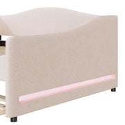 Upholstered Daybed With Light And Trundle - R&R Furniture Gallery (Fountain Valley, CA)