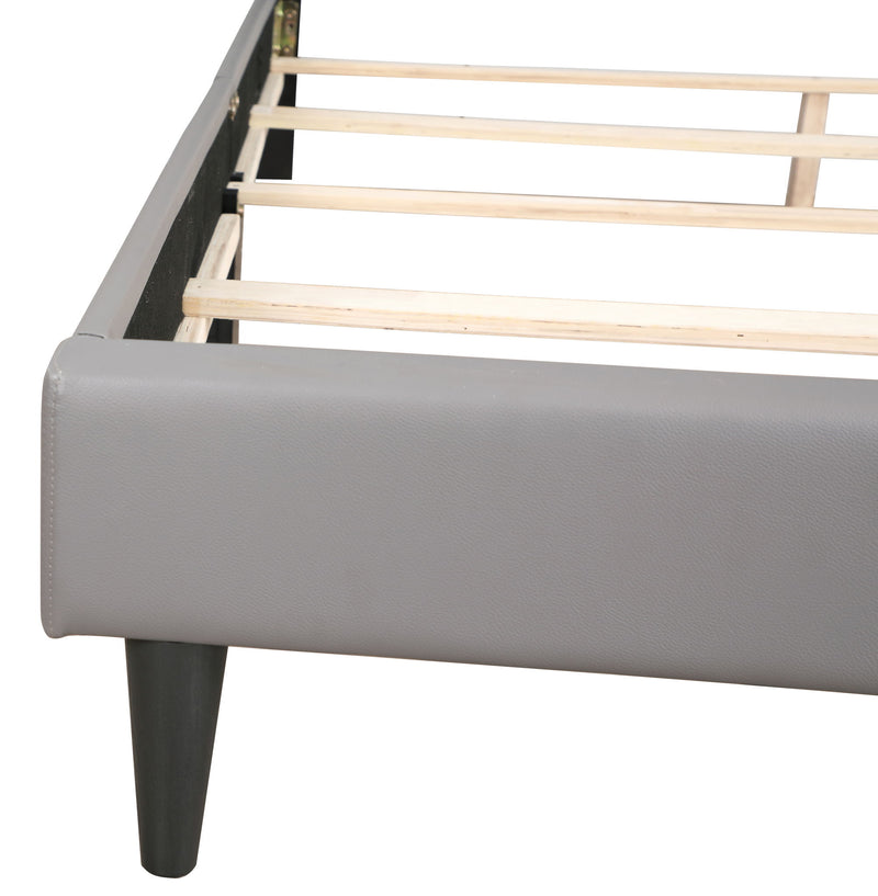 Upholstered button tufted bed from Glory Furniture, cozy fabric with elegant tufted headboard, perfect for stylish bedroom spaces