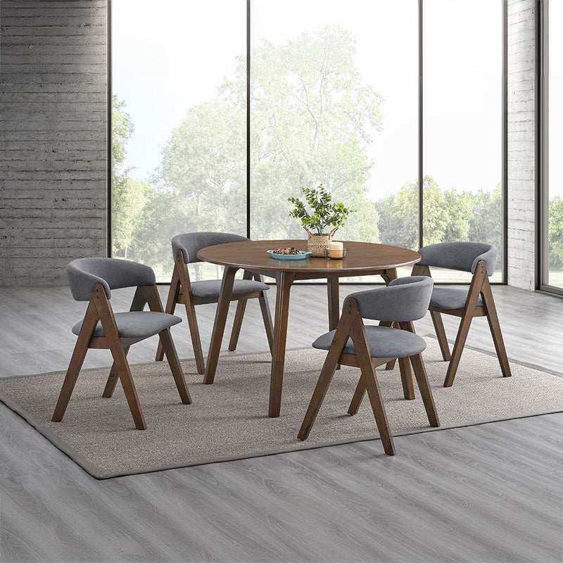 Keiki - Round Dining Table - Walnut - R&R Furniture Gallery (Fountain Valley, CA)