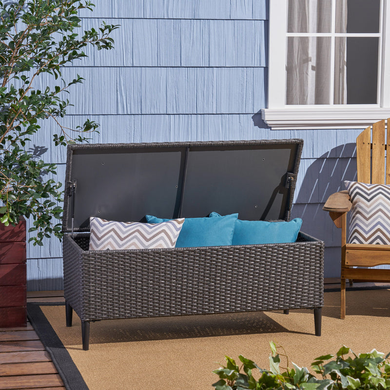 Rupert - Storage Unit Resin Wicker Outdoor - R&R Furniture Gallery (Fountain Valley, CA)