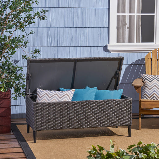 Rupert - Storage Unit Resin Wicker Outdoor - R&R Furniture Gallery (Fountain Valley, CA)