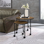 Oblis - Nesting Table Set - Vintage Oak - R&R Furniture Gallery (Fountain Valley, CA)