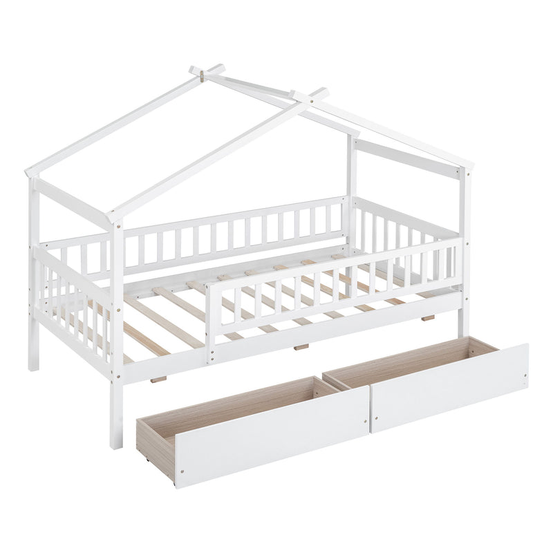House Bed With 2 Drawers - R&R Furniture Gallery (Fountain Valley, CA)