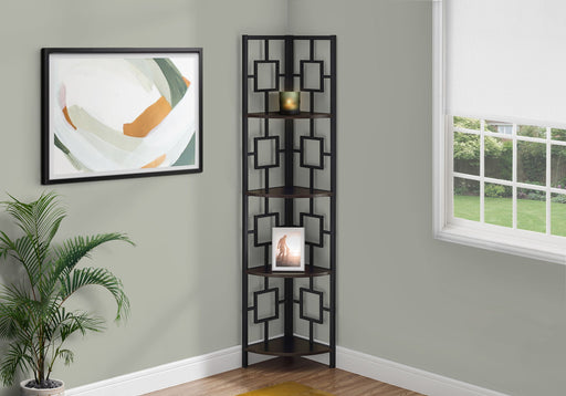 4 Tier Bookshelf, Bookcase, Etagere, Corner, For Office, Contemporary & Modern - R&R Furniture Gallery (Fountain Valley, CA)