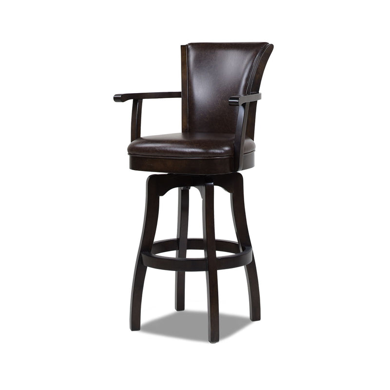 Williams - Swivel Bar Stool With Armrests - R&R Furniture Gallery (Fountain Valley, CA)