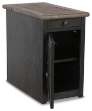 Tyler Creek - Chair Side End Table - Grayish Brown / Black - R&R Furniture Gallery (Fountain Valley, CA)