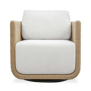 Santorini - Outdoor Swivel Lounge Chair - Brown