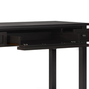 Handcrafted Warm Shaker writing desk by Simpli-Home with smooth wood finish and spacious workspace.