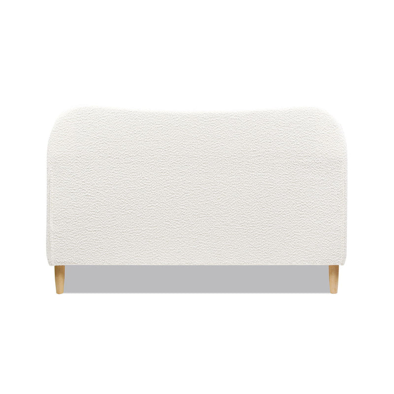 Roman - Curved Headboard Upholstered Platform Bed - R&R Furniture Gallery (Fountain Valley, CA)