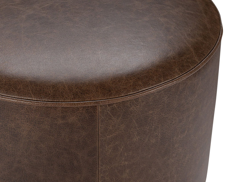 Clair - Leather Round Table - R&R Furniture Gallery (Fountain Valley, CA)