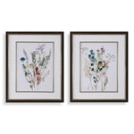 Delicate Flowers - Framed Prints (Set of 2)
