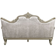 Libertee - Sofa With 5 Pillows - Beige Fabric & Champagne - R&R Furniture Gallery (Fountain Valley, CA)