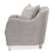 Roxbury Park - Velvet Matching Chair - Steel / Slate - R&R Furniture Gallery (Fountain Valley, CA)