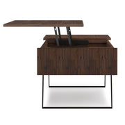 Lowry - Lift Top Coffee Table - Distressed Charcoal Brown - R&R Furniture Gallery (Fountain Valley, CA)