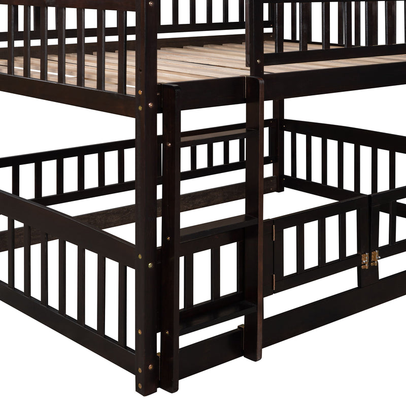 Low Bunk Bed With Slide, Fence And Ladder - R&R Furniture Gallery (Fountain Valley, CA)