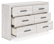 Cayboni - Six Drawer Dresser - Whitewash - R&R Furniture Gallery (Fountain Valley, CA)