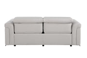 1126 - Top Grain Power Reclining Italian Leather Sofa - R&R Furniture Gallery (Fountain Valley, CA)