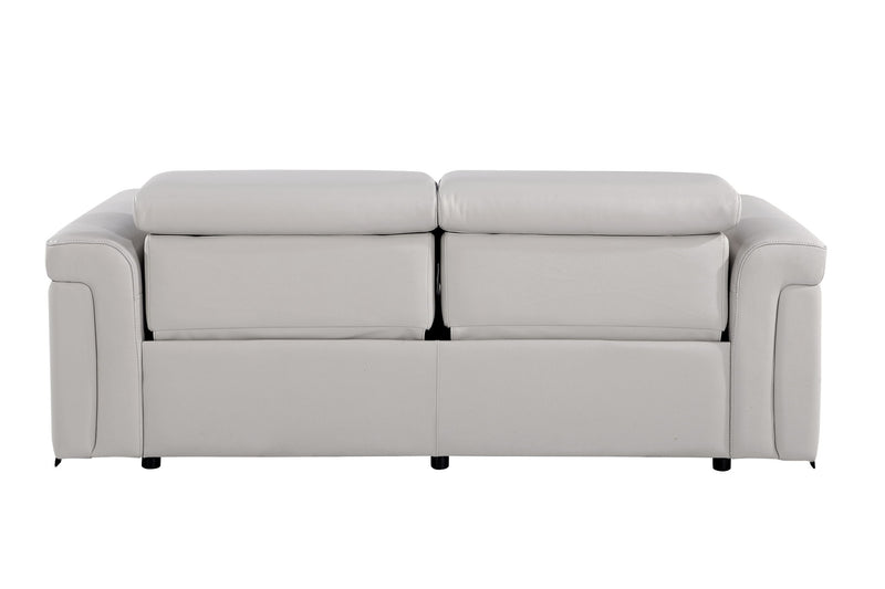 1126 - Top Grain Power Reclining Italian Leather Sofa - R&R Furniture Gallery (Fountain Valley, CA)