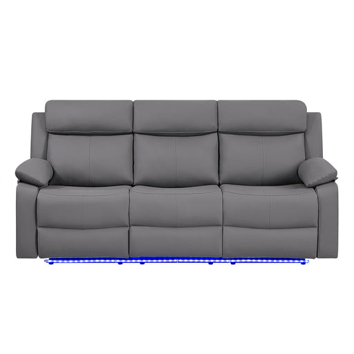 Blanche - Reclining Set With LED Lights With Pillow Top Arms - R&R Furniture Gallery (Fountain Valley, CA)