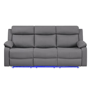 Blanche - Reclining Sofa With LED Lights - R&R Furniture Gallery (Fountain Valley, CA)