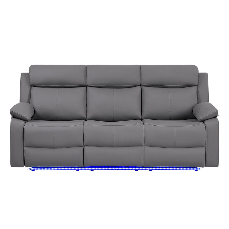 Blanche - Reclining Sofa With LED Lights - R&R Furniture Gallery (Fountain Valley, CA)