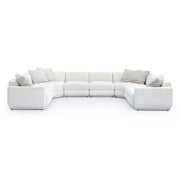 Perry - Modular Large U-Sectional - Cream - R&R Furniture Gallery (Fountain Valley, CA)