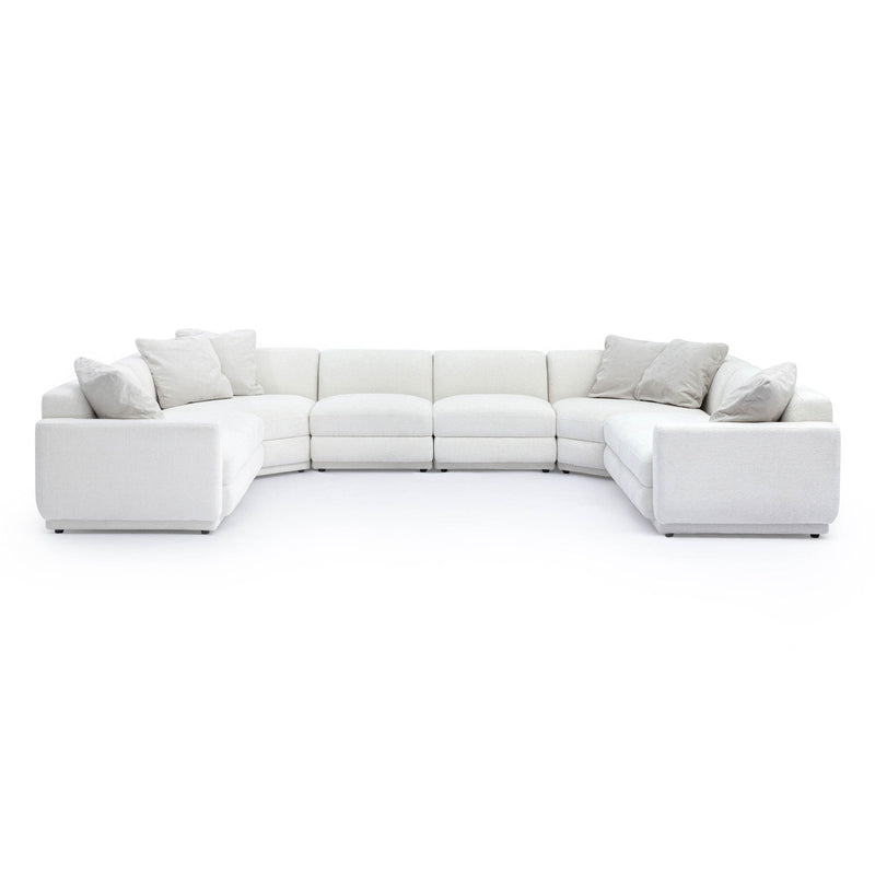 Perry - Modular Large U-Sectional - Cream - R&R Furniture Gallery (Fountain Valley, CA)