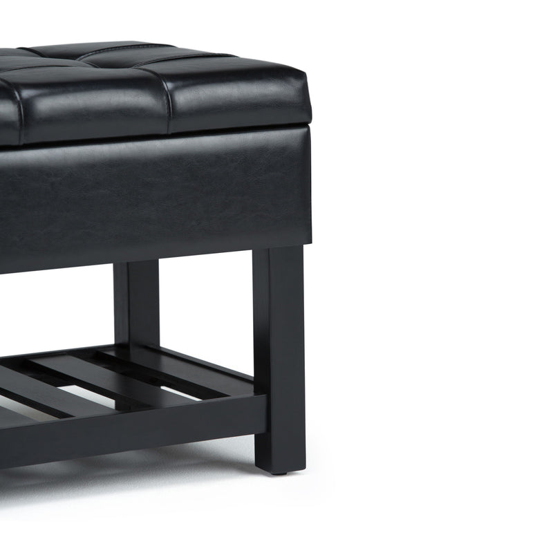 Saxon - Upholstered Transitional Storage Ottoman Bench - R&R Furniture Gallery (Fountain Valley, CA)