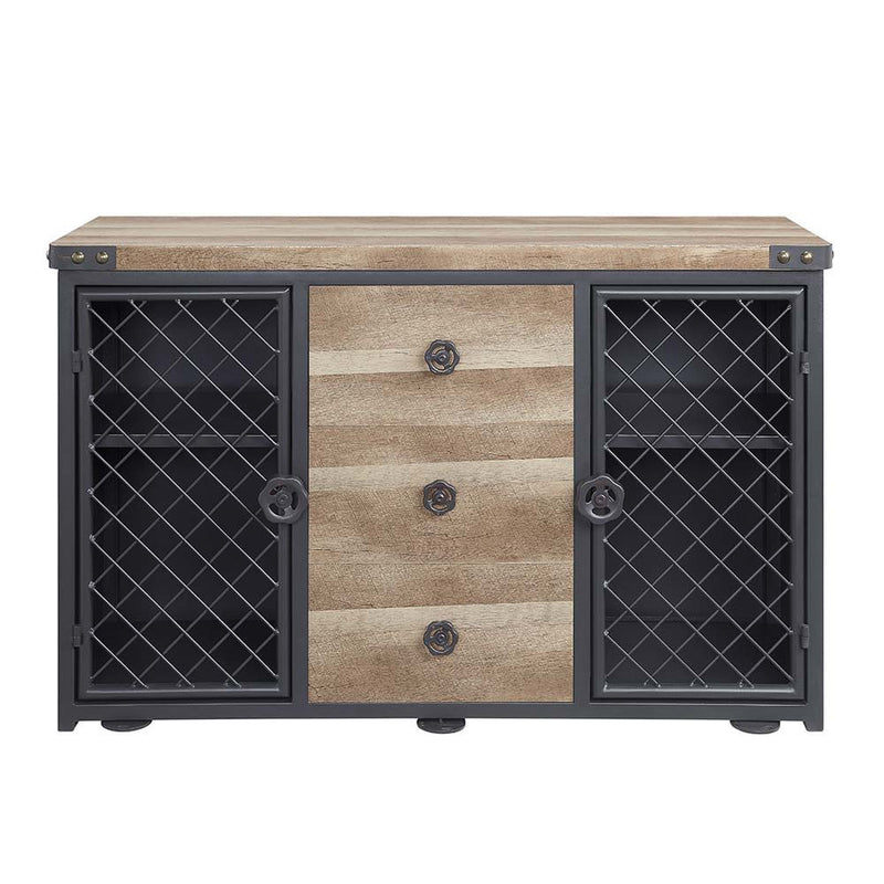 Edina - Server - Oak & Sandy Black - R&R Furniture Gallery (Fountain Valley, CA)