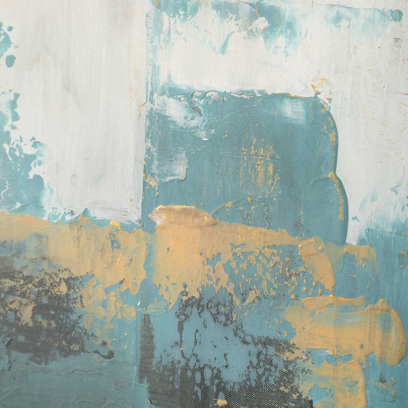 Eastside - Abstract Coastal Art - Black / Blue / Brown / Gray / Orange / Pink