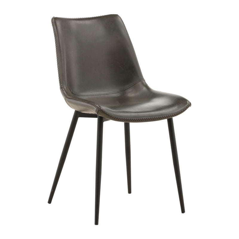 Rufina - Dining Chair - Dark Gray And Black