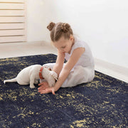 Maval - Abstract Washable Area Rug - R&R Furniture Gallery (Fountain Valley, CA)