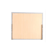 Silver Champagne Alana mirror by Glory Furniture, showcasing a stylish, reflective surface with a sleek, modern frame.