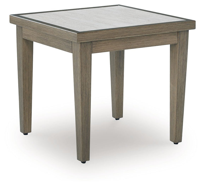 Rainier Ranch - Square End Table - Brown / Beige - R&R Furniture Gallery (Fountain Valley, CA)
