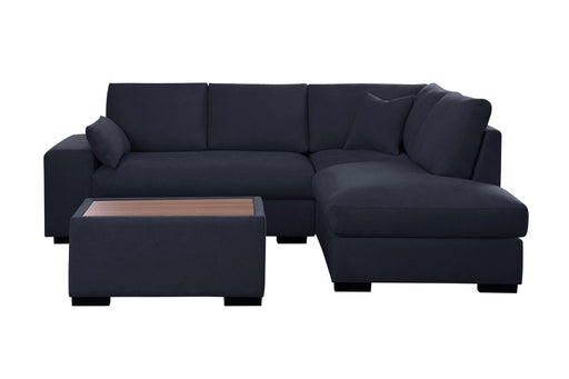 Joshua - 100" Sectional Sofa with Right Facing Chaise and Console Ottoman - R&R Furniture Gallery (Fountain Valley, CA)
