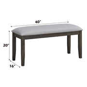 Marit - Bench - Gray - R&R Furniture Gallery (Fountain Valley, CA)