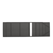 Noble House Finn outdoor chaise lounge with modern design, featuring cushioned seating for relaxing outdoors.