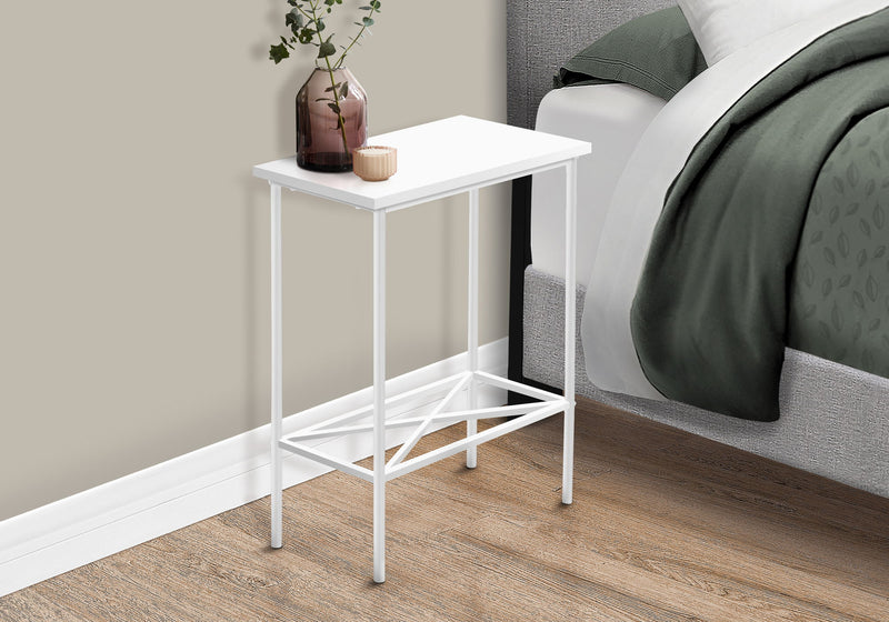 Accent Side Table, Narrow, Small, 2 Tier, Contemporary & Modern - R&R Furniture Gallery (Fountain Valley, CA)